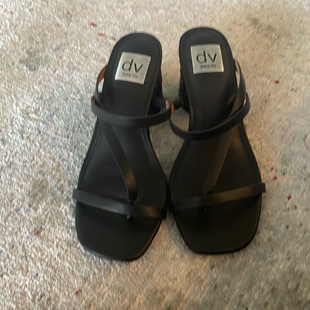 Dolce Vita black sandals, 3 in heel, new w/o box, size 7